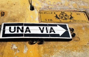 AntiguaMornngOneWaySign